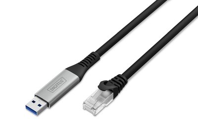 DIGITUS USB 3.2 Gen1 - RJ45 Ethernet Kabel 1Gbit/s - Cavo - Digitale/dati
