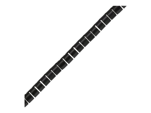 InLine Canalina flessibile per cavi - nera - 10m - 20mm