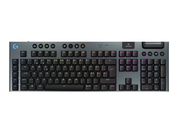 Logitech G G915 X Lightspeed, Verkabelt & Kabellos, USB+ RF Wireless+ Bluetooth, Mechanischer Switch