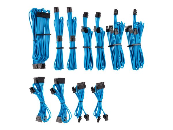 Corsair CP-8920225 - 0,3 m - SATA III - Maschio/Femmina - Blu - Nero - Dritto - Dritto