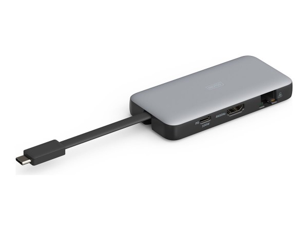 DIGITUS USB-C Travel Docking Station 7-Port HDMI USB RJ45