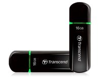 Transcend JetFlash 600 - 16 GB - USB tipo A - 2.0 - Cuffia - 10,3 g - Nero