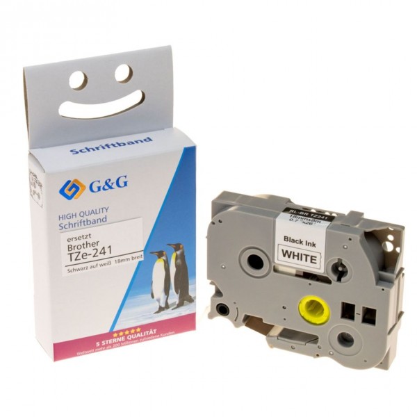 G&G | Ninestar Schriftband komp. Brother TZe-241 - Compatibile - Unità toner