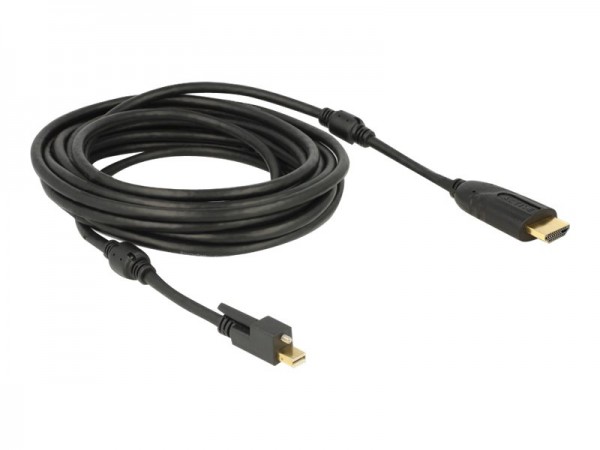 Delock 83732 - 5 m - Mini DisplayPort - HDMI - Maschio - Maschio - Oro
