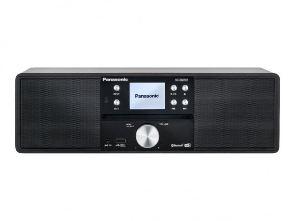 Panasonic SC-DM202 - Audiosystem - 2 x - Schwarz SC-DM202EG-K - Lettore cd - Stereo