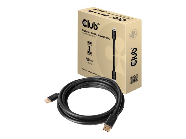 Club 3D DisplayPort 1.4 HBR3 8K Cable M/M 4m /13.12ft - 4 m - DisplayPort - DisplayPort - Maschio -