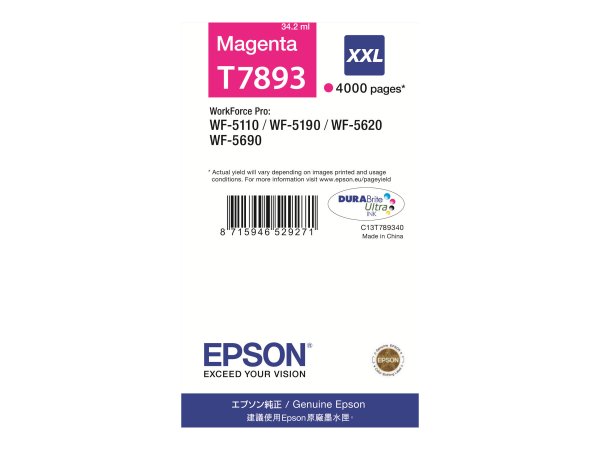 Epson Tanica Magenta - Resa extra elevata (super) - Magenta - Inchiostro a base di pigmento - 1 pz
