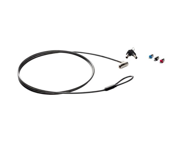 HP Cavo con lucchetto Sure Key - 1,83 m - Chiave - Nero - Argento