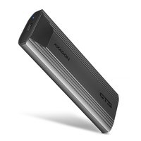 AXAGON EEM2-GTS2 M.2-Gehäuse NVMe & SATA USB-C 3.1 10 Gbit/s - dunkelgrau