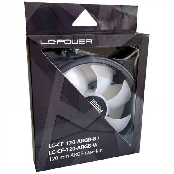 LC-Power LC-CF-120-ARGB-B - Ventilatore - 12 cm - 800 Giri/min - 1300 Giri/min - 26,8 dB - 48,9 pdc/