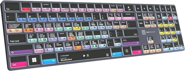 Logickeyboard Presonus Studio One Titan UK PC - Tastatur - Tastiera - QWERTY