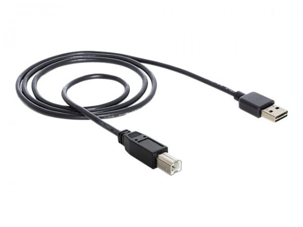 Delock 2m USB 2.0 A - B m/m - 2 m - USB A - USB B - USB 2.0 - Maschio/Maschio - Nero