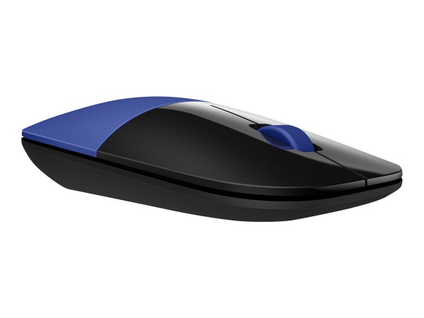 HP Mouse wireless Z3700 - Ambidestro - Blue LED - RF Wireless - 1200 DPI - Nero - Blu