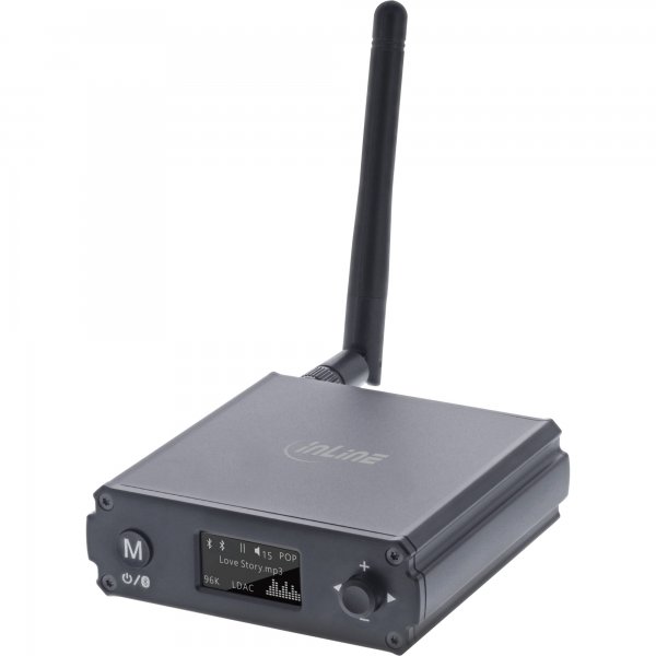 InLine Ricevitore HiFi Bluetooth 5.1 e DAC USB - con LCD