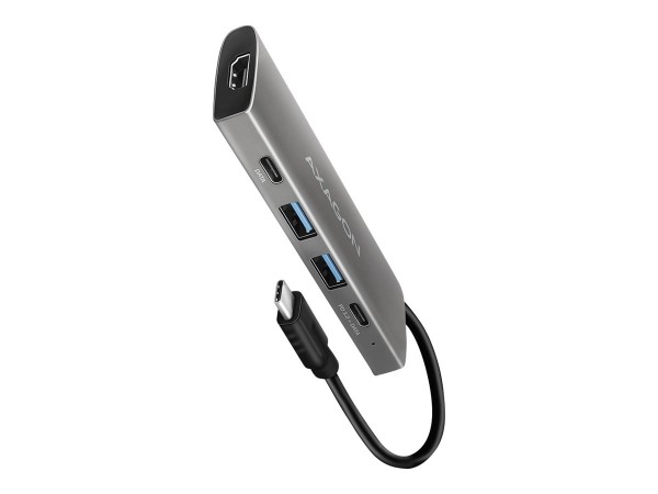 AXAGON HMC-5G2 - Cablato - USB 3.2 Gen 2 (3.1 Gen 2) Type-C - 100 W - Grigio - 10 Gbit/s - 4K Ultra