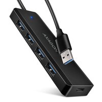 AXAGON HUE-C1A Superspeed USB-A Travel Hub 4x USB 3.0 - Cavo - Digitale/dati