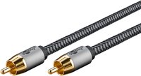 Goobay 65296 - RCA - Maschio - RCA - Maschio - 2 m - Argento - Nero