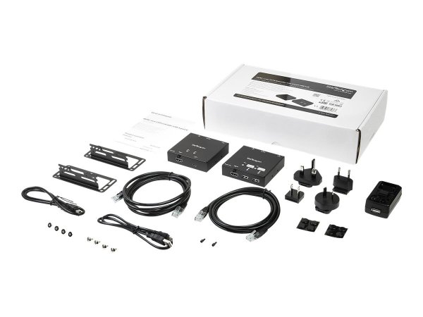 StarTech.com Extender HDMI via CAT6 con hub USB a 4 porte - 50m - 1080p - Trasmettitore e ricevitore