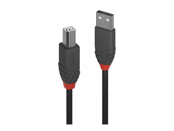 Lindy 36676 - 7,5 m - USB A - USB B - USB 2.0 - 0,48 Gbit/s - Nero