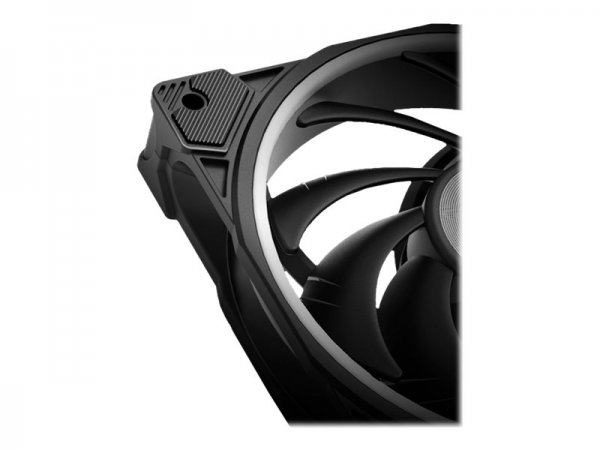 Akasa SOHO AR - Ventilatore - 12 cm - 500 Giri/min - 2000 Giri/min - Nero - Trasparente