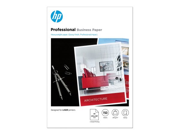 HP Carta patinata professionale originale - certificata FSC: confezione da 150 fogli - A4/210 x 297