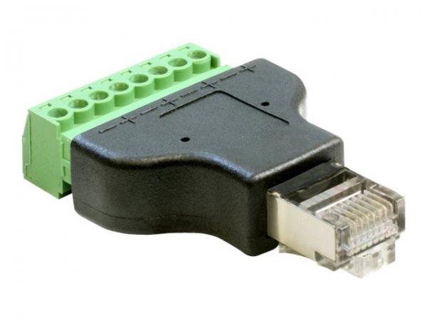 Delock 65389 - RJ45 - 8p - Nero - Verde