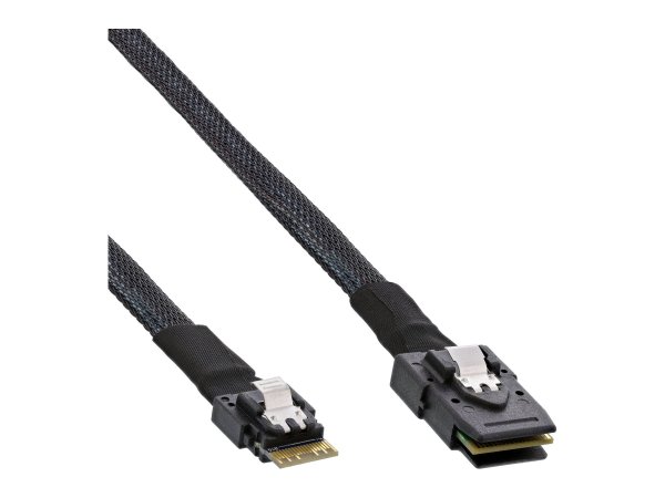 InLine cavo SAS Slim - da SFF-8654 4i a Mini SAS SFF-8087 - 12Gb/s - 1m