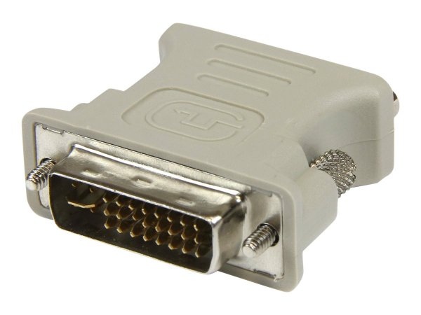 StarTech.com Adattatore DVI a VGA - Cavo Convertitore DVI a VGA - Maschio / Femmina - Nero - DVI-I -