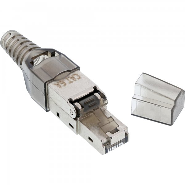 InLine Connettore RJ45 Cat. 6A 500MHz - montaggio rapido - schermato