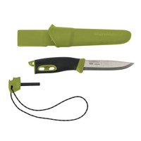 Morakniv Companion Spark - Camper/scout - Punta a goccia - Acciaio inossidabile - Verde - 1 strument