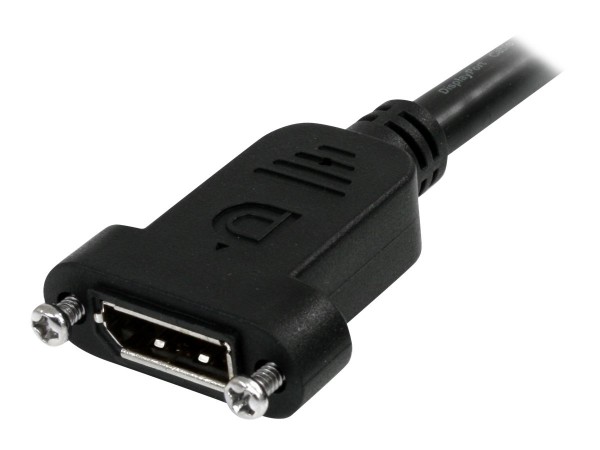 StarTech.com 3 ft DP DisplayPort Extension Panel Mount Cable - Di... - Cavo - Digitale/display/video