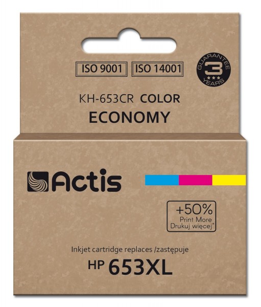 Actis KH-653CR - Compatibile - Ciano - Magenta - Giallo - HP - HP DeskJet Plus Ink Advantage: 6000 -