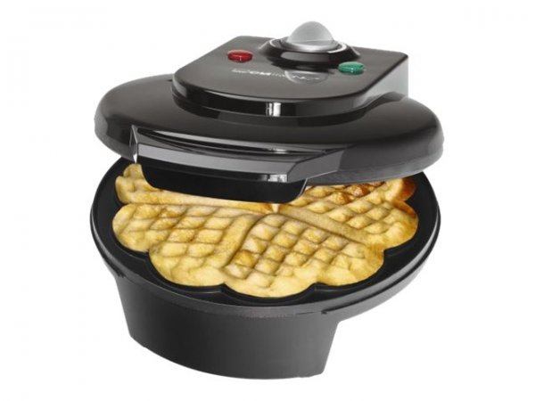 Clatronic 261 680 - 5 waffle - Cuore (forma) - Nero - 18 cm - 1200 W - 220-240 V