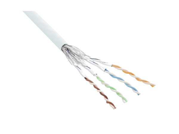 InLine Matassa Cavo Cat.6 - S/FTP(PiMF) - AWG27 - PVC - CU - bianco - 100m