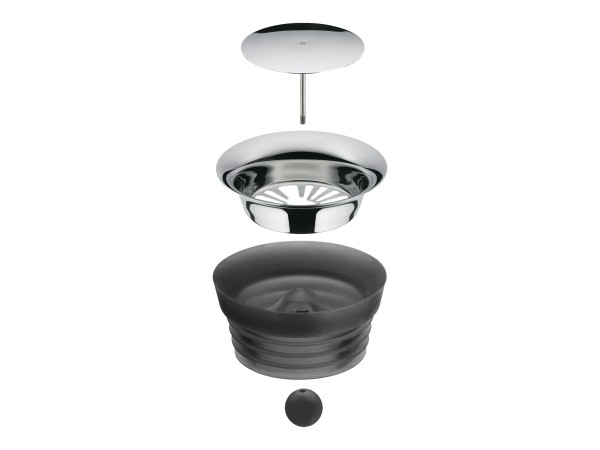 WMF 06.1770.6590 - Decanter - 1 L - Oro - Nero - Trasparente - Vetro - Rotondo - Köhler & Wilms