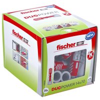 fischer DUOPOWER 14 x 70 - Tassello di espansione - Cemento - Metallo - Grigio - 70 mm - 1,4 cm