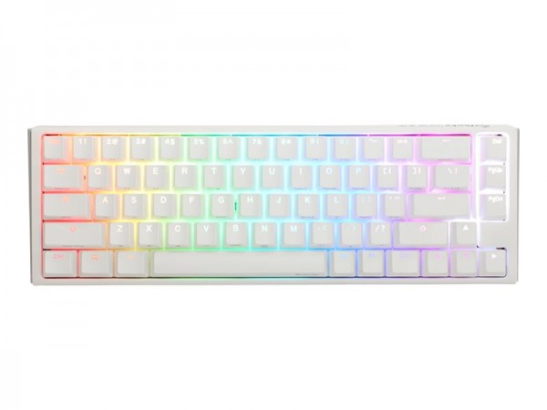 Ducky One 3 Classic Pure White SF - Cablato - USB - Interruttore a chiave meccanica - LED RGB - Bian