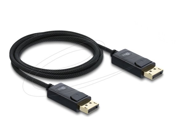 Delock Koaxiales DisplayPort Kabel 16K 60 Hz 80 Gbps mit Geflechtmantel - Cavo - Digitale/display/vi