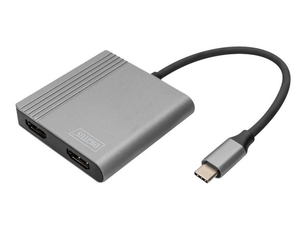 DIGITUS Adattatore grafico USB Type-C HDMI 4K 2in1 - 4096 x 2160 Pixel