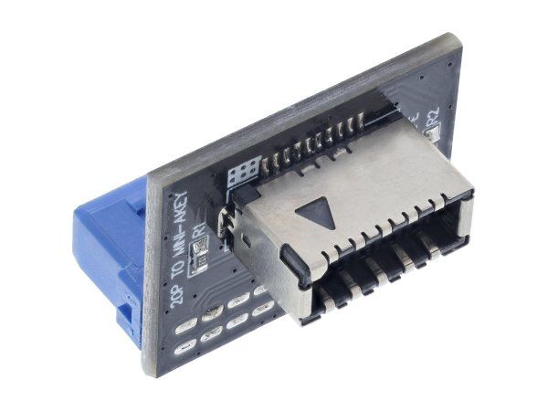 InLine USB 3.0 a USB 3.1 Adattatore Key-A da pannello frontale dritto interno