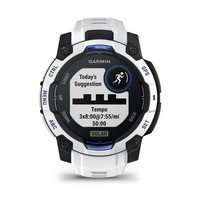 Garmin Instinct 3 Solar Schwarz/Steinweiß mit Silikon-Wechselarmband