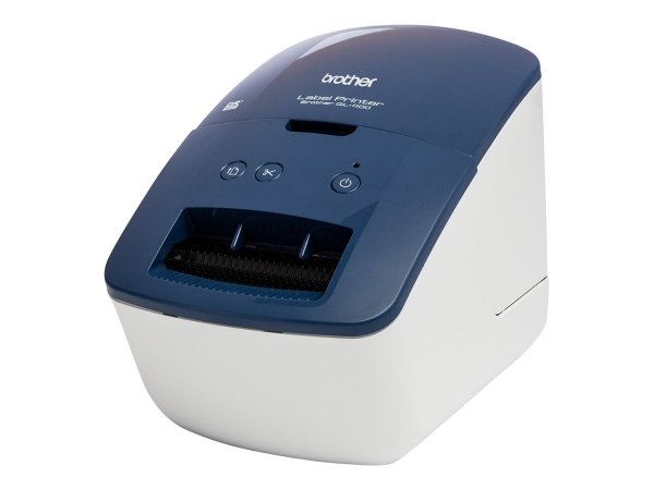 Brother QL-600B - DK - Termica diretta - 300 x 600 DPI - 71 mm/s - Cablato - Blu - Bianco