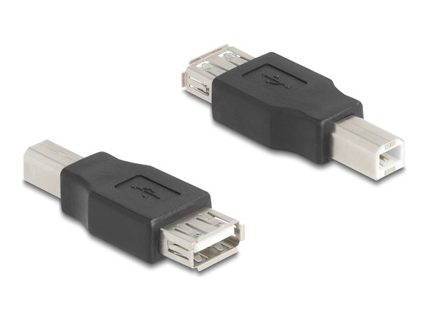 Delock USB 2.0 Adapter B Stecker zu A - Adattatore - Digitale/dati