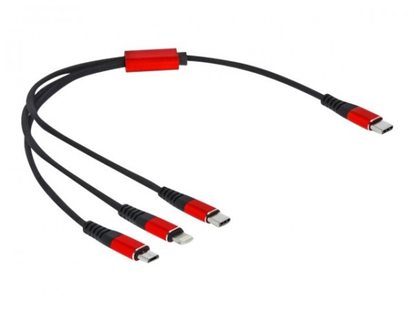 Delock USB Ladekabel 3 in 1 Type-C zu Lightnin - Cavo - Digitale/dati
