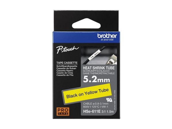 Brother HSE-611E - Giallo - Cina - Brother - 69 mm - 155 mm - 18 mm