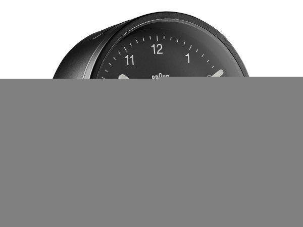 Braun BC12 - Sveglia al quarzo - Rotondo - Nero - Analogico - Giallo - Batteria