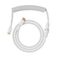 Glorious PC Gaming Race GMMK Coiled Cable Ghost White Spiralkabel USB-C/USB-A - weiß - USB Typ C