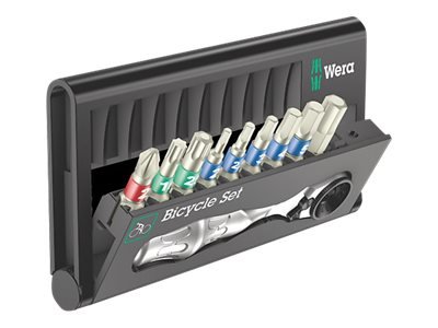 Wera Bicycle Set 9 - Nero - Stainless steel - 123 mm - 27 mm - 74 mm - 156 g - 10 strumenti
