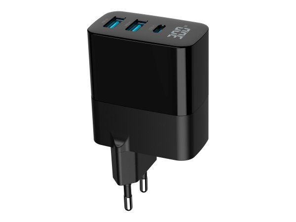 Gembird TA-UC-PDQC30LCD-BK-02 Ladegerät für Mobilgeräte Universal Schwarz AC Schnellladung Drinnen (
