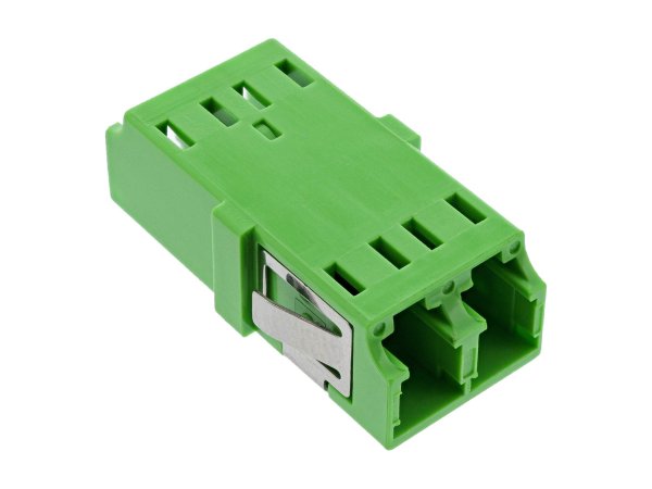 InLine Accoppiatore in fibra ottica duplex LC/LC - monomodale - verde